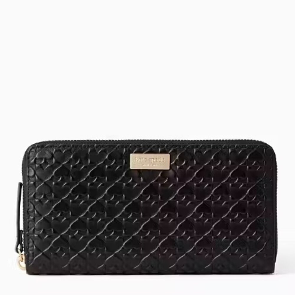 kate spade - Penn Place Embossed Wallet (Black)